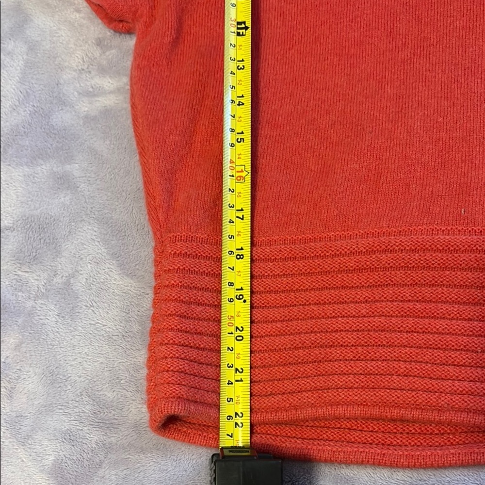TWG 100% Cashmere Coral Cape Layered Sweater Top S Luxury Quiet Luxury - Picture 7 of 9